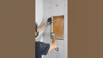 Shower Niche Trim Tips - #shorts #diy #bathroomremodel #construction