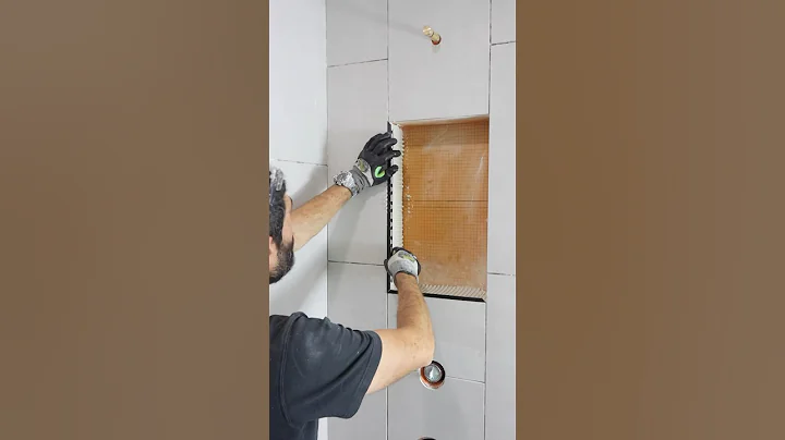 Shower Niche Trim Tips - #shorts #diy #bathroomremodel #construction