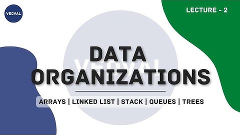 Lecture 2 | Data Organization • Arrays • Linked list • Stack • Queues •  Trees