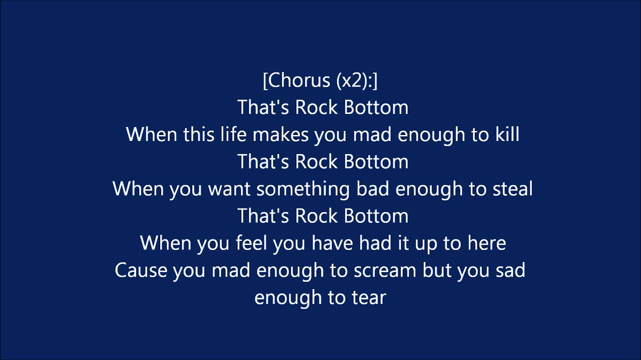 EminemRock Bottom Lyrics YouTube
