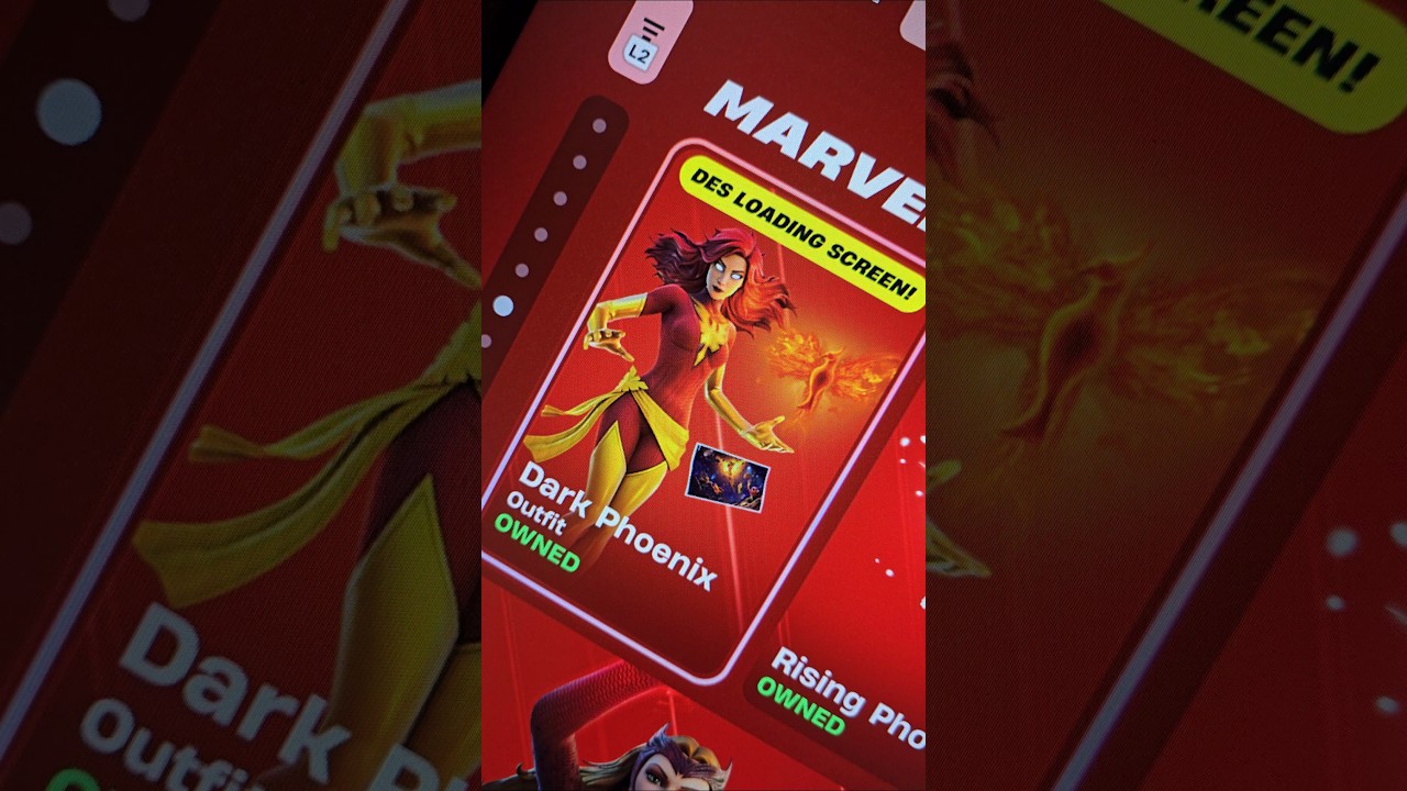 FORTNITE ITEM SHOP DARK PHOENIX MARVEL #fortnite #shorts #marvel #phoenix #dark #yt
