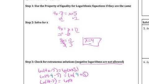Ch 6 6 Day 2 Solving Logarithmic Equations Ex 3
