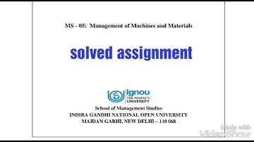 Ignou ms-05 2018 questions and answers