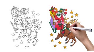 Christmas Among Us  Coloring Page