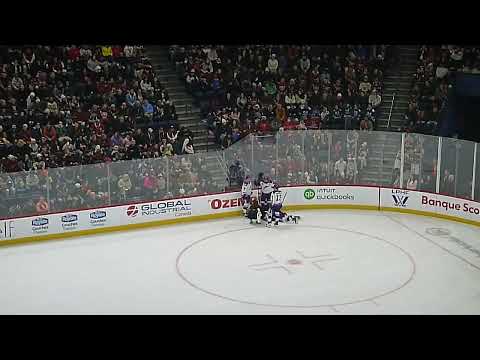 Minnesota Frost's Dominique Petrie suffers a serious leg injury vs. Montreal Victoire 1/4/26