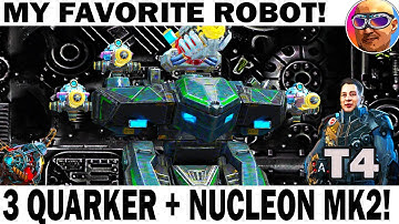 MY FAVORITE OLD ROBOT  LEO NUCLEON + 3 QUARKER 12 LVL MK2 + 1 OVERDRIVE 6 LVL WAR ROBOTS ADRIAN T4