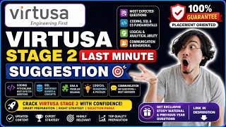 2nd Stage Tomorrow!! | Virtusa All Repeated Questions & Answers 2027💀😍 |