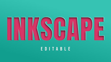 How to Create EDITABLE Paper CutOut Text Effect | INKSCAPE