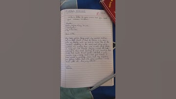 | Write a letter to your Cousin how you spent your Summer vacation. | #StudyClassesOfficial38 |