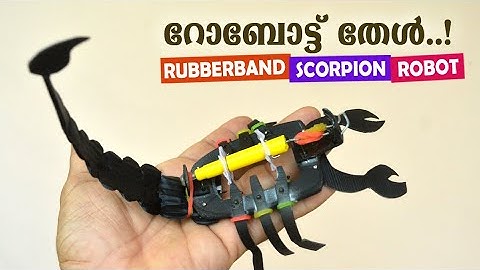 WALKING RUBBERBAND ROBOT SCORPION MAKING