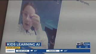 Kids learn how to create rock, paper, scissors game using AI