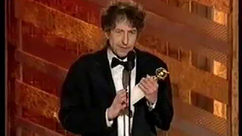 Bob Dylan - 2001 acceptance speech