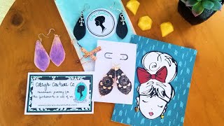 Wooden Epoxy Ear Rings DIY