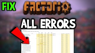 Factorio – How to Fix All Errors – Complete Tutorial