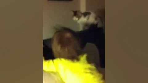 Louise and Kitty- first morning
