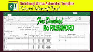 Full DepED NUTRITIONAL STATUS Automated Template Guide