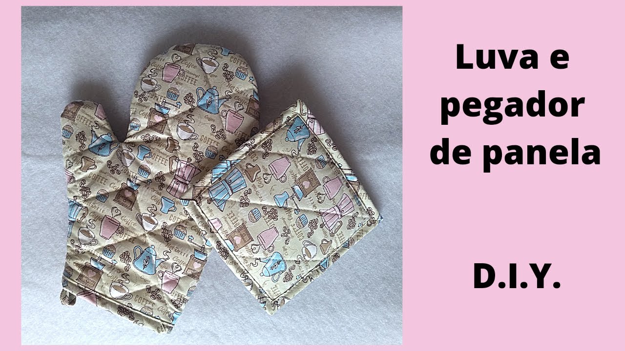 Como fazer luva de forno e pegador de panela fácil/ DICAS PARA VIÉS PERFEITO _ Faça você mesmo/D.I.Y