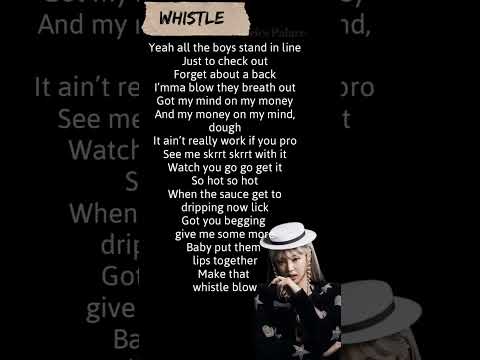 Blackpink whistle Jennie's rap English lyrics #shorts