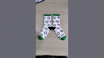 Custom Logo Socks Service Real Example from Design to Real Socks