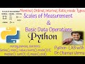 Python Data Measurement Scale