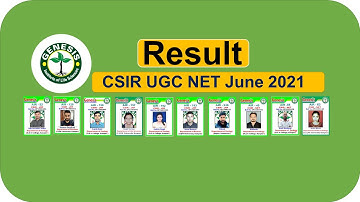 Result CSIR-UGC NET June 2021 | Genesis Institute of Life Sciences | DBT-JRF | ICMR |