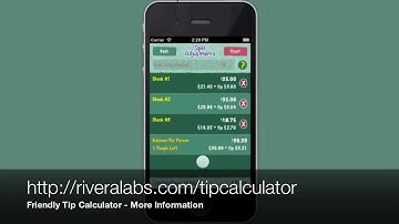 Friendly Tip Calculator by Rivera Labs
