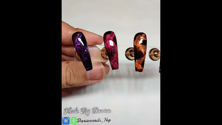 how to easily draw colors smoke nails using gel base