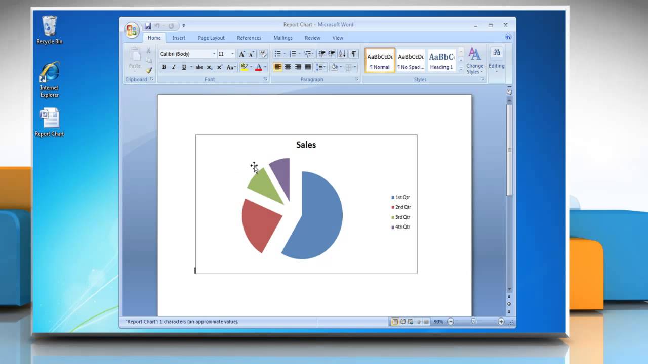 How To Make A Pie Chart In Word 2007