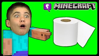 Stay Home With Us CHALLENGE in Minecraft Quarantine! HobbyPig vs HobbyDad