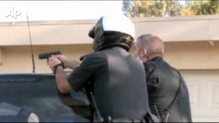 Raw Video: Gunman Shoots, Injures Officer