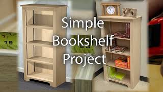 Simple Bookshelf Project in 5 Minutes (Woodworking)
