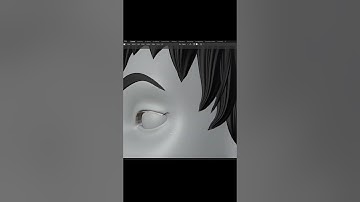 Modelling Eyelashes| Blender Tutorial #shorts #3d #blender