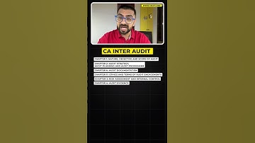 CA Inter Audit - Easy and Scoring Chapters! | Neeraj Arora #shorts