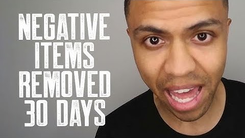 NEGATIVE ITEMS REMOVED 30 DAYS || FIRST ROUND OF LETTERS