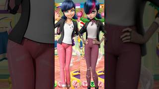 Miraculous Marinette Vs Emonette COSPLAY Edit | My Talking Angela 2 #miraculous #viral #fyp #angela