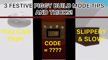 3 FESTIVE PIGGY BUILD MODE TIPS & TRICKS! - Roblox