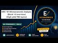 MEC-101 Microeconomic Analysis Complete Revision | IGNOU MA Economics | Important TEE Topics 2026