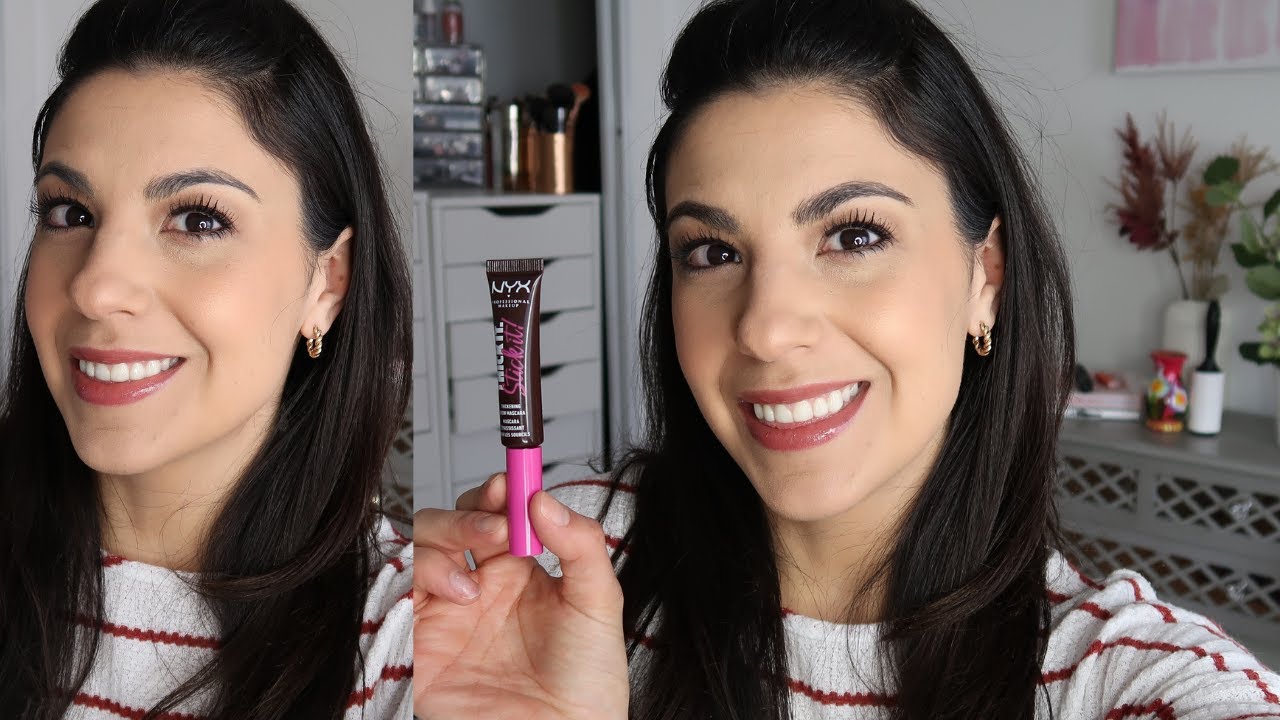 NYX Cosmetics Thick it! Stick it! Thickening Brow Mascara Review - YouTube