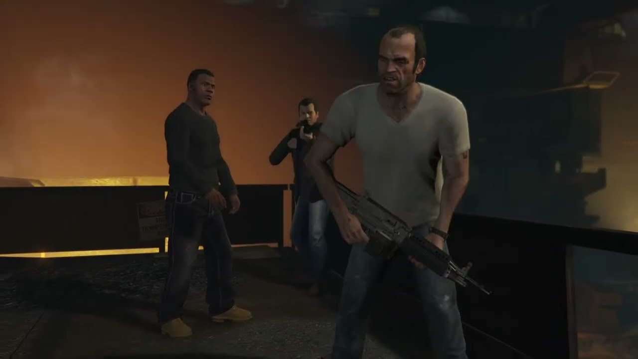 All gangster fight 😨🚁👮🏻‍♂️💎#gta5 #gta #india 