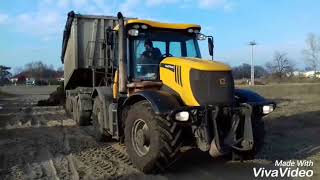 JCB Fastrac 3230 **Cab View &amp; pure JCB Sound** /Trágyahordás - Manure transporting/ obornik