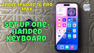 How to Set Up One-Handed Keyboard on iPhone 16 Pro Max