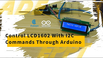 Control LCD1602 with I2C commands through Arduino