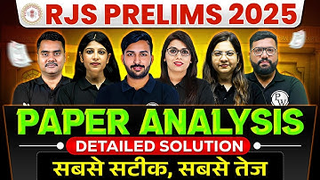 RJS Paper Solution 2025 | Rajasthan Judiciary Paper Analysis | RJS Answer Key | Judiciary By PW