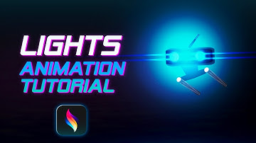 Lights Animation Tutorial on Procreate Dreams by @enrirdf