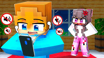 Ignoring MY CRUSH For 24 Hours In Minecraft...