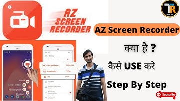 AZ screen recorder all settings AZ Screen Recorder Kaise Use Kare how to use AZ screen recorder