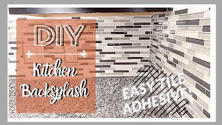 DIY Kitchen Backsplash | Using Easy Tile Adhesive Mats + Tips
