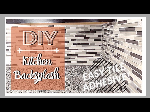 DIY Project: How to Install a Tile Backsplash Using an Adhesive Mat to Save  Time + Money