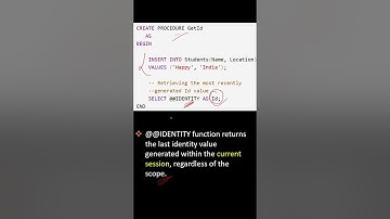 Wat is het verschil tussen scope_identity en @@identity?