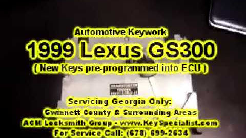 Mail-in Services! Lexus Make Lost Key & ECU Programming for ES300 GS300 LS400 RX300!